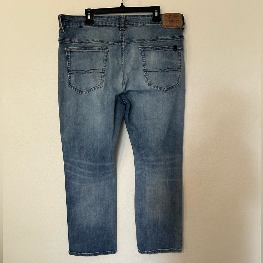 Buffalo David Bitton Driver Jeans Men’s 38X30 Light Blue Denim Relaxed Straight